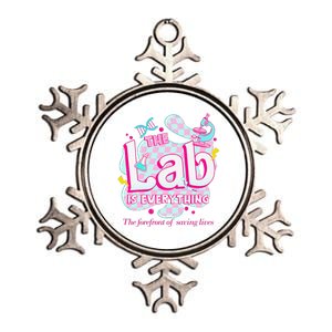 Retro Lab Week 2024 Medical Lab Tech Team Patient Care Tech Metallic Star Ornament