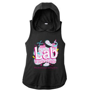 Retro Lab Week 2024 Medical Lab Tech Team Patient Care Tech Ladies PosiCharge Tri-Blend Wicking Draft Hoodie Tank