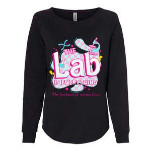 Retro Lab Week 2024 Medical Lab Tech Team Patient Care Tech Womens California Wash Sweatshirt