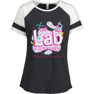 Retro Lab Week 2024 Medical Lab Tech Team Patient Care Tech Enza Ladies Jersey Colorblock Tee