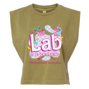 Retro Lab Week 2024 Medical Lab Tech Team Patient Care Tech Garment-Dyed Women's Muscle Tee