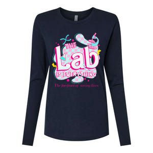 Retro Lab Week 2024 Medical Lab Tech Team Patient Care Tech Womens Cotton Relaxed Long Sleeve T-Shirt