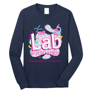 Retro Lab Week 2024 Medical Lab Tech Team Patient Care Tech Long Sleeve Shirt