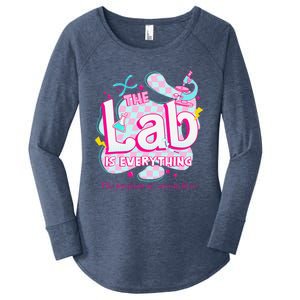 Retro Lab Week 2024 Medical Lab Tech Team Patient Care Tech Women's Perfect Tri Tunic Long Sleeve Shirt