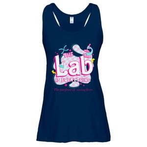 Retro Lab Week 2024 Medical Lab Tech Team Patient Care Tech Ladies Essential Flowy Tank