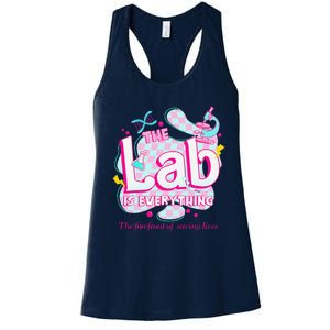 Retro Lab Week 2024 Medical Lab Tech Team Patient Care Tech Women's Racerback Tank