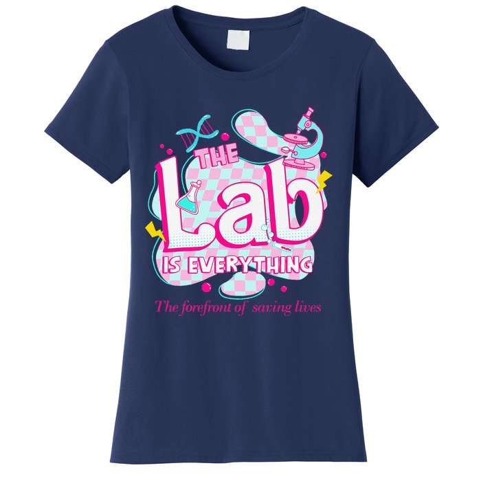 Retro Lab Week 2024 Medical Lab Tech Team Patient Care Tech Women's T-Shirt