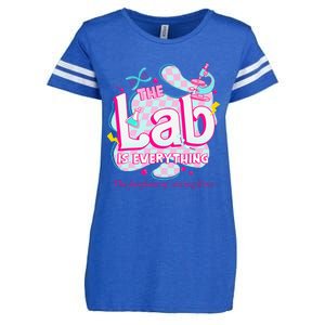 Retro Lab Week 2024 Medical Lab Tech Team Patient Care Tech Enza Ladies Jersey Football T-Shirt