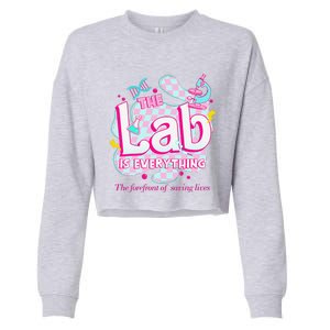 Retro Lab Week 2024 Medical Lab Tech Team Patient Care Tech Cropped Pullover Crew