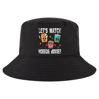 Retro Lets Watch Horror Movies Cute Halloween Costume Cool Comfort Performance Bucket Hat