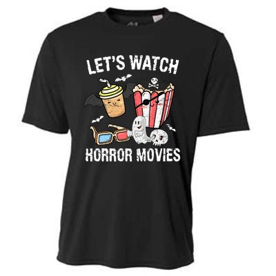 Retro Lets Watch Horror Movies Costume Halloween Cooling Performance Crew T-Shirt