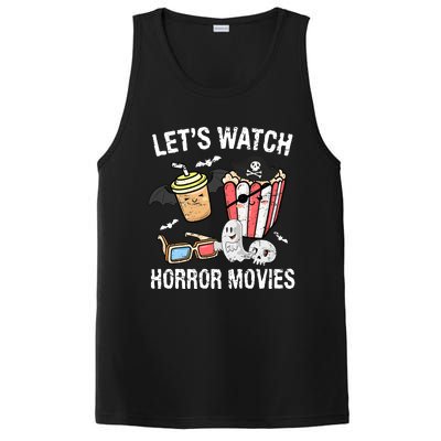 Retro Lets Watch Horror Movies Costume Halloween PosiCharge Competitor Tank