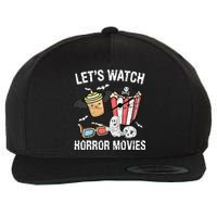 Retro Lets Watch Horror Movies Costume Halloween Wool Snapback Cap