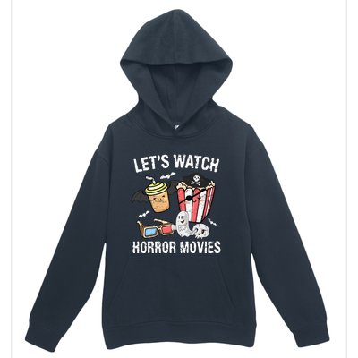 Retro Lets Watch Horror Movies Costume Halloween Urban Pullover Hoodie