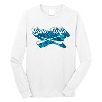 Retro Lake Wife Cute Bachelorette Party Long Sleeve Shirt