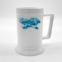 Retro Lake Wife Cute Bachelorette Party Beer Stein