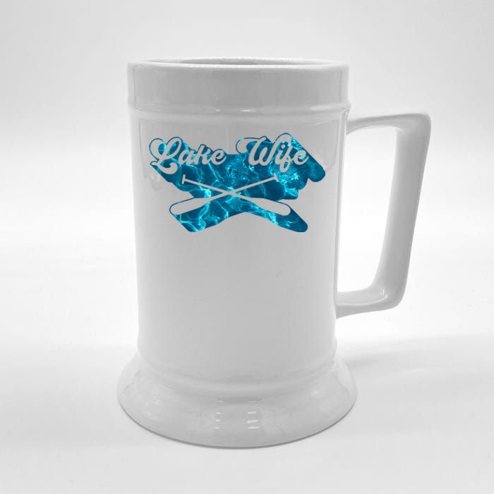 Retro Lake Wife Cute Bachelorette Party Beer Stein