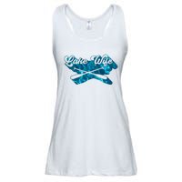 Retro Lake Wife Cute Bachelorette Party Ladies Essential Flowy Tank