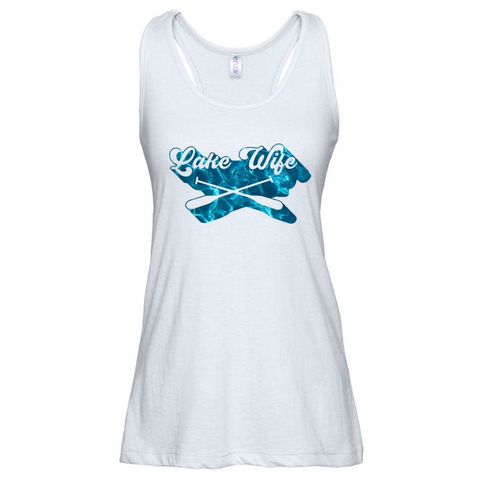 Retro Lake Wife Cute Bachelorette Party Ladies Essential Flowy Tank