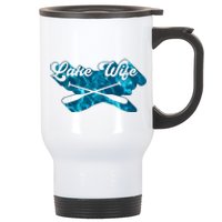 Retro Lake Wife Cute Bachelorette Party Stainless Steel Travel Mug