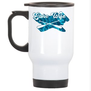 Retro Lake Wife Cute Bachelorette Party Stainless Steel Travel Mug