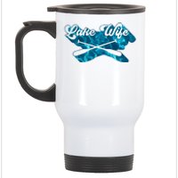 Retro Lake Wife Cute Bachelorette Party Stainless Steel Travel Mug