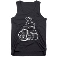 Retro Love White Boxing Gloves Gifts Boxer Gift Tank Top