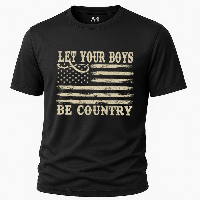 Retro Let Your Boy Be Country Cooling Performance Crew T-Shirt