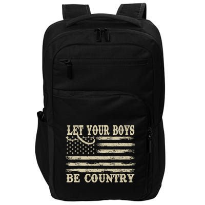 Retro Let Your Boy Be Country Impact Tech Backpack