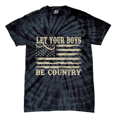 Retro Let Your Boy Be Country Tie-Dye T-Shirt
