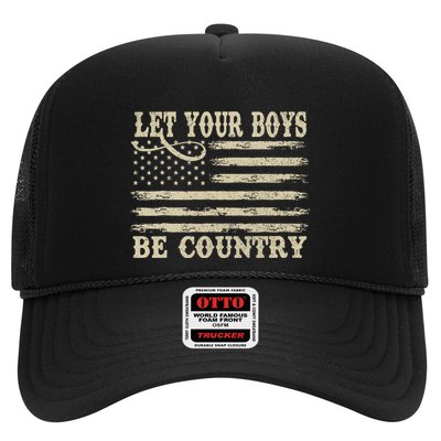 Retro Let Your Boy Be Country Trucker Hat