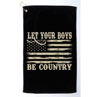 Retro Let Your Boy Be Country Golf Towel