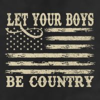 Retro Let Your Boy Be Country Golf Towel