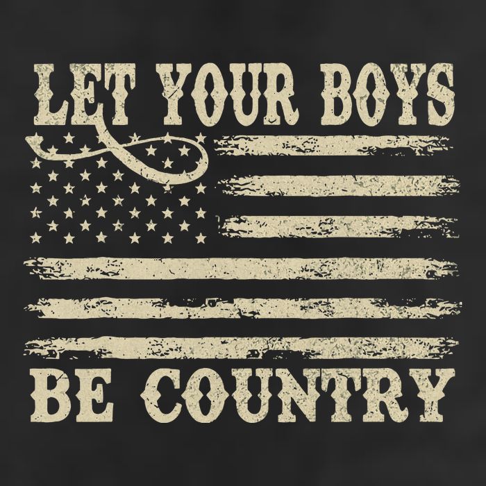 Retro Let Your Boy Be Country Golf Towel