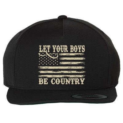 Retro Let Your Boy Be Country Wool Snapback Cap