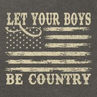 Retro Let Your Boy Be Country Cotton Canvas Backpack