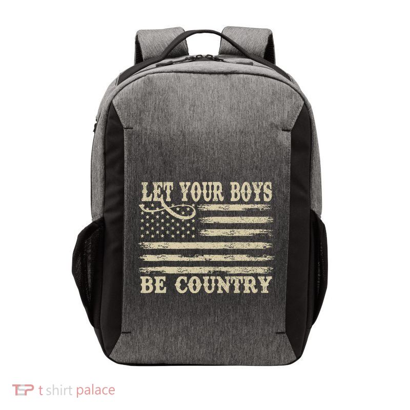 Retro Let Your Boy Be Country Vector Backpack
