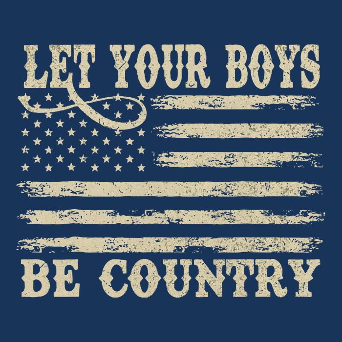 Retro Let Your Boy Be Country Infant Baby Jersey Bodysuit