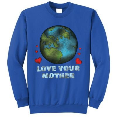 Retro Love Your Mother Save Planet Hour Day Earth Gift Sweatshirt