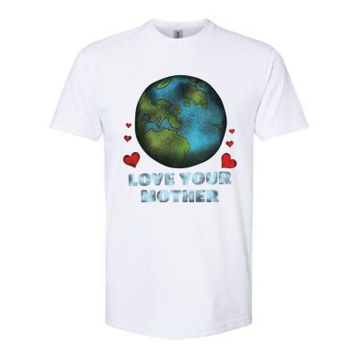 Retro Love Your Mother Save Planet Hour Day Earth Gift Softstyle® CVC T-Shirt