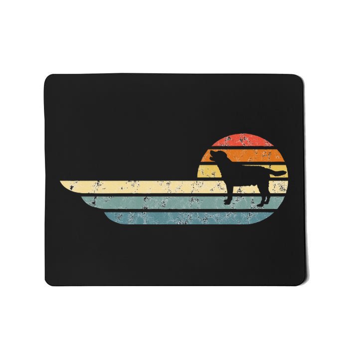 Retro Labrador Yellow Lab Golden Black Lab Chocolate Mousepad