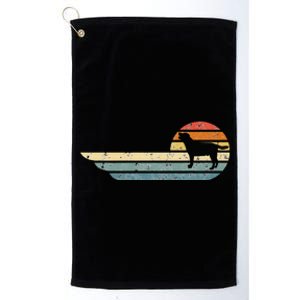 Retro Labrador Yellow Lab Golden Black Lab Chocolate Platinum Collection Golf Towel