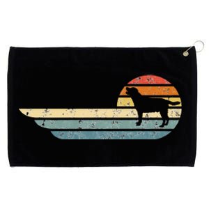 Retro Labrador Yellow Lab Golden Black Lab Chocolate Grommeted Golf Towel