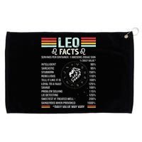 Retro Leo Zodiac Sign Astrology July August Birthday Leo Grommeted Golf Towel