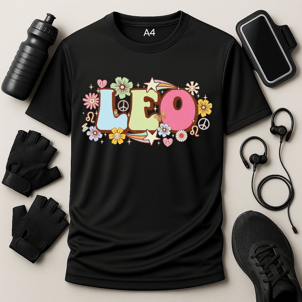 Retro Leo Zodiac Sign astrology July August Birthday Leo Cooling Performance Crew T-Shirt