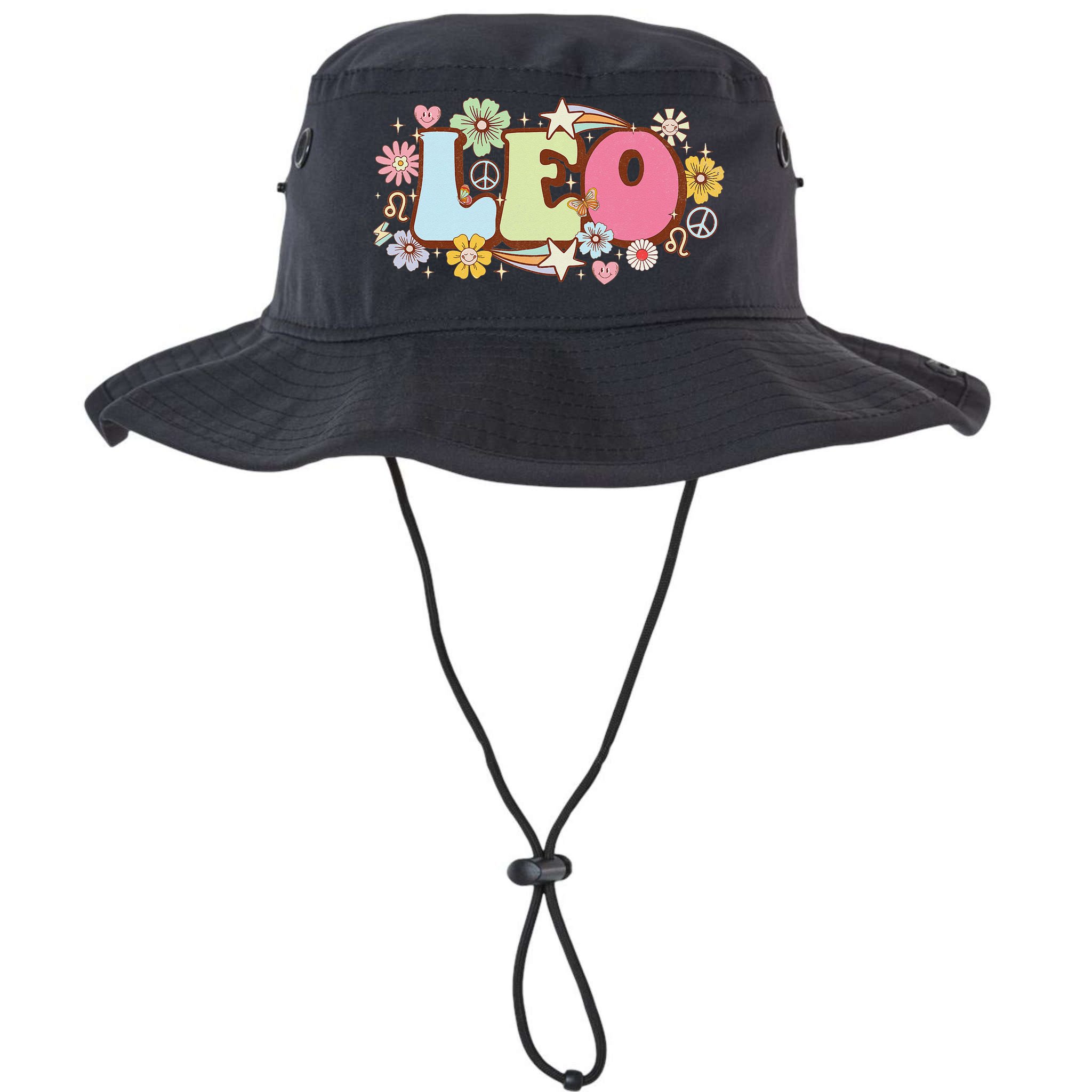 Retro Leo Zodiac Sign astrology July August Birthday Leo Bucket Hat