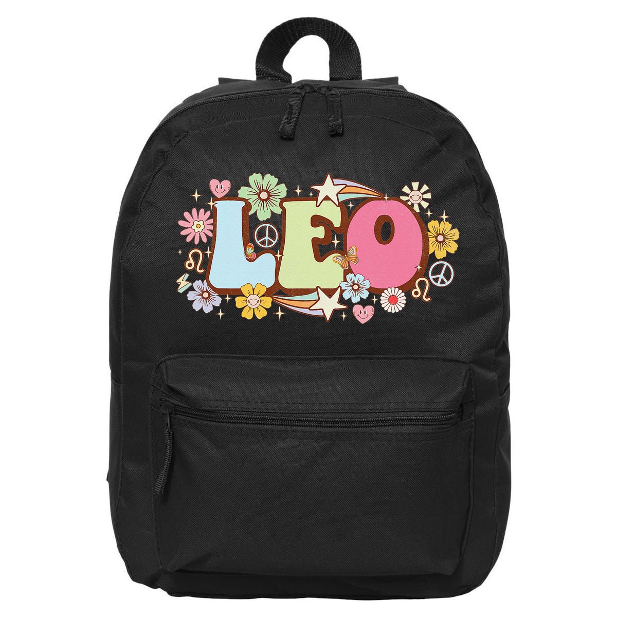 Retro Leo Zodiac Sign astrology July August Birthday Leo 16 in Basic Backpack