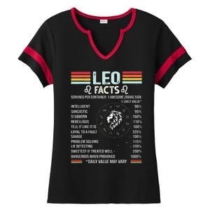 Retro Leo Zodiac Sign Astrology July August Birthday Leo Ladies Halftime Notch Neck Tee