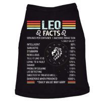 Retro Leo Zodiac Sign Astrology July August Birthday Leo Doggie Tank