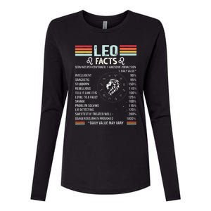 Retro Leo Zodiac Sign Astrology July August Birthday Leo Womens Cotton Relaxed Long Sleeve T-Shirt